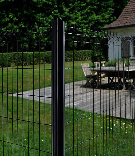 poteau antracite 7016 a scellet lippi Poteau acier à sceller - LIPPI