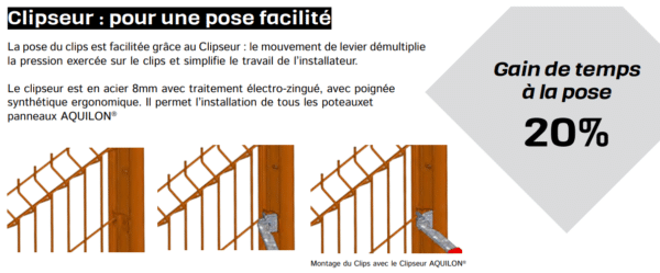 clipseur aquilon cloture rigide clipseur aquilon cloture rigide