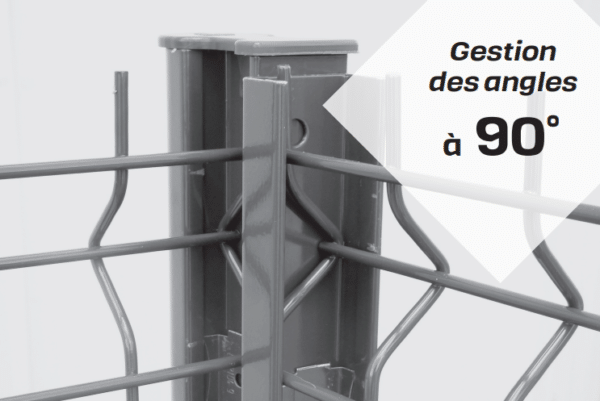 Feuillure acier dos plat - reprises sur mur ou portail - LIPPI