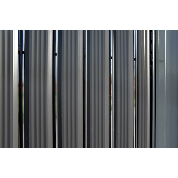 Kit occultation cloture rigide de chez lippi anthracite closeup