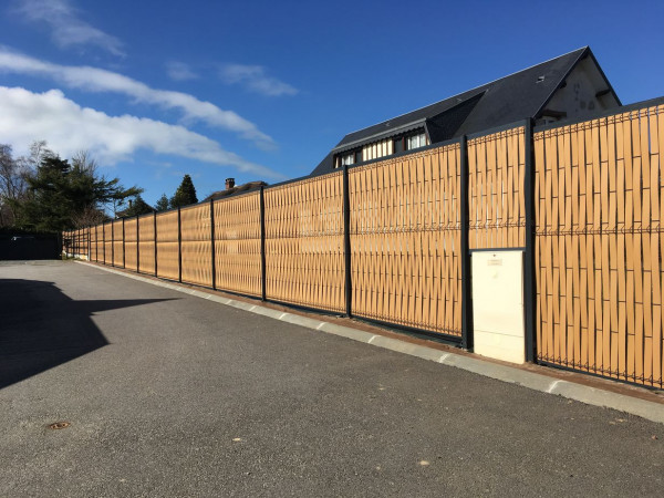 Kit occultation cloture rigide de chez lippi brun clair grand angle