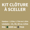 kit clôture à sceller kit clôture à sceller