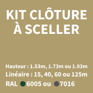 kit clôture à sceller