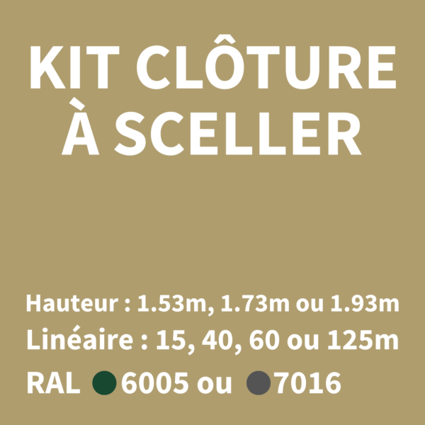 kit clôture à sceller kit clôture à sceller