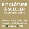 kit clôture à sceller