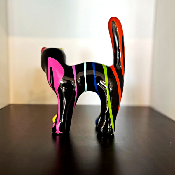 chat mini trash noir h17cm les pros du paysage deco jardin (2)0