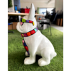 chien smarties cravatte lunettes blanc h78cm les pros du paysage deco jardin (3)0