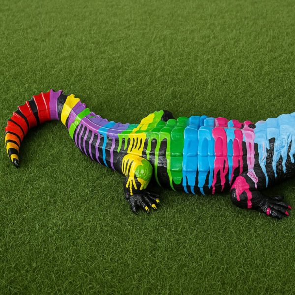 crocodile trash noir l70cm les pros du paysage deco jardin (3) crocodile trash noir l70cm les pros du paysage deco jardin (3)