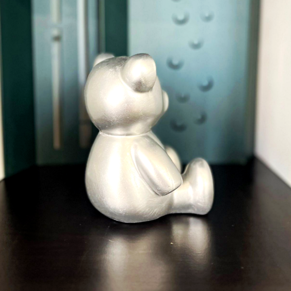 teddy mini trash argent h14cm les pros du paysage deco jardin (4)0