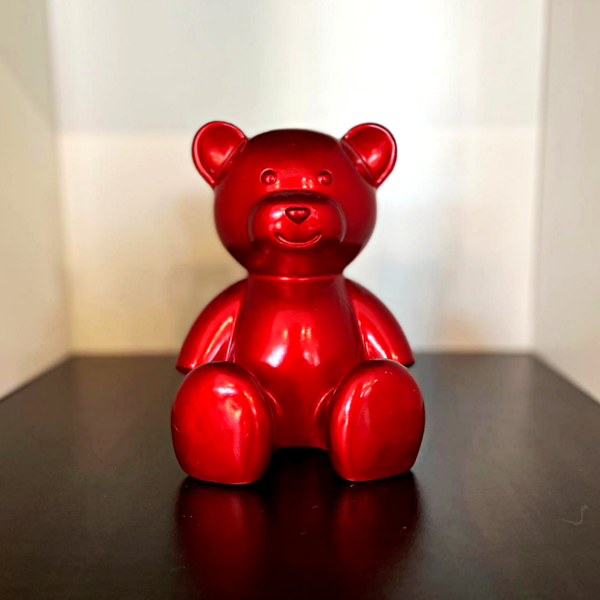 teddy mini trash rouge h14cm les pros du paysage deco jardin0