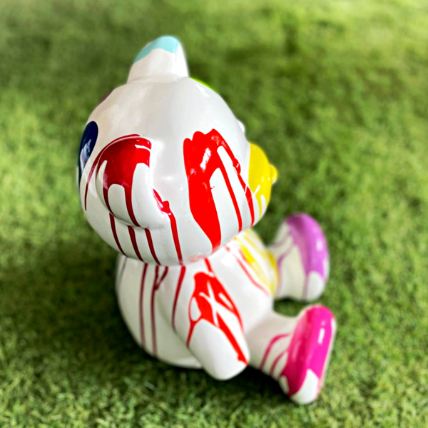 teddy trash blanc h34cm les pros du paysage deco jardin (2)0