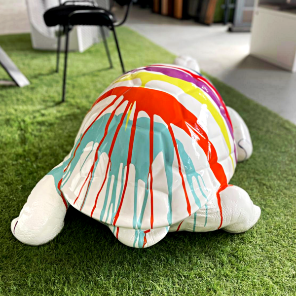 tortue trash blanc l110cm les pros du paysage deco jardin (2)0